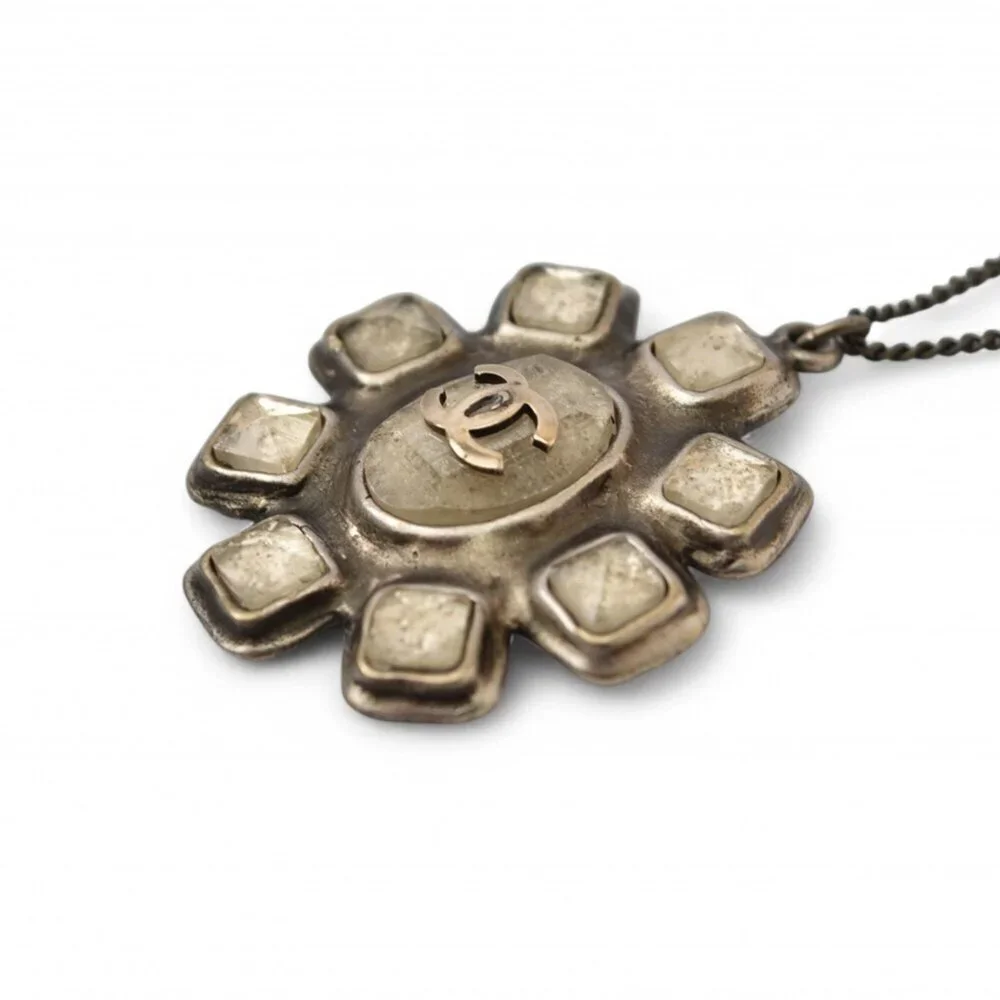CHANEL Authentic Gold Logo Necklace - Picture 6 of 6
